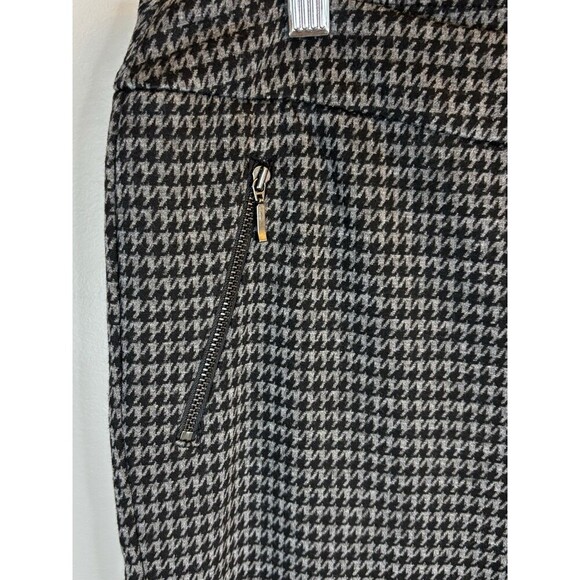 J. MCLAUGHLIN Houndstooth Pants Women 12 Pull On Knit Stretch Tapered Pockets - Picture 5 of 11